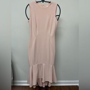 Calvin Klein Blush Pink Midi Dress